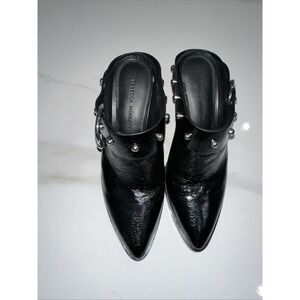 Rebecca Minkoff Leather Slide-in Black Bootie Size 6.5